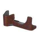 For Sony ILCE7RM5 / A7R5 Litchi Texture PU Leather Camera Half Case Base(Coffee) - 3