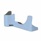 For Sony ILCE7RM5 / A7R5 Litchi Texture PU Leather Camera Half Case Base(Blue) - 3