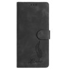 For Samsung Galaxy S21 5G Skin Feel Embossed Feather Leather Phone Case(Black) - 2