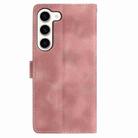 For Samsung Galaxy S23 5G Skin Feel Embossed Feather Leather Phone Case(Pink) - 3