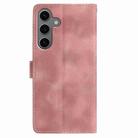 For Samsung Galaxy S23 FE 5G Skin Feel Embossed Feather Leather Phone Case(Pink) - 3