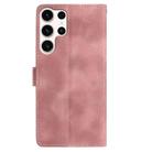 For Samsung Galaxy S25 Ultra 5G Skin Feel Embossed Feather Leather Phone Case(Pink) - 3