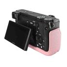 For Sony ILCE-6400 / A6300 / A6200 Litchi Texture PU Leather Camera Half Case Base(Pink) - 2