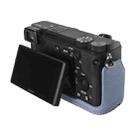 For Sony ILCE-6400 / A6300 / A6200 Litchi Texture PU Leather Camera Half Case Base(Blue) - 2