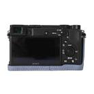 For Sony ILCE-6400 / A6300 / A6200 Litchi Texture PU Leather Camera Half Case Base(Blue) - 3