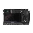 For Sony ILCE-6400 / A6300 / A6200 Litchi Texture PU Leather Camera Half Case Base(Black) - 3