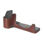 For Sony ILCE-6700 / A6700 Litchi Texture PU Leather Camera Half Case Base(Coffee) - 2