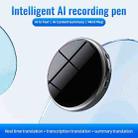 JNN M29A Portable Smart AI Magnetic Recorder Support APP Control, Memory:128GB(Black) - 2