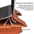 PU05 Sleeve Leather Case Carrying Bag with Small Storage Bag for 15.4 inch Laptop(Yellow) - 3