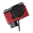 For Panasonic LUMIX S9 Litchi Texture PU Leather Camera Half Case Base(Wine Red) - 2