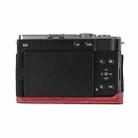 For Panasonic LUMIX S9 Litchi Texture PU Leather Camera Half Case Base(Wine Red) - 3