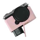 For Panasonic LUMIX S9 Litchi Texture PU Leather Camera Half Case Base(Pink) - 2