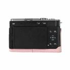 For Panasonic LUMIX S9 Litchi Texture PU Leather Camera Half Case Base(Pink) - 3