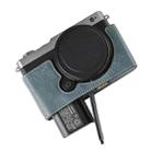 For Panasonic LUMIX S9 Litchi Texture PU Leather Camera Half Case Base(Blue) - 2