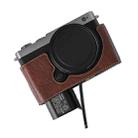 For Panasonic LUMIX S9 Litchi Texture PU Leather Camera Half Case Base(Coffee) - 2