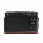 For Panasonic LUMIX S9 Litchi Texture PU Leather Camera Half Case Base(Coffee) - 3