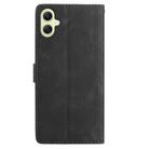 For Samsung Galaxy A06 5G Skin Feel Embossed Feather Leather Phone Case(Black) - 3
