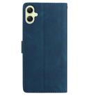 For Samsung Galaxy A06 5G Skin Feel Embossed Feather Leather Phone Case(Dark Blue) - 3