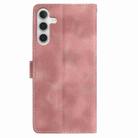 For Samsung Galaxy A54 5G Skin Feel Embossed Feather Leather Phone Case(Pink) - 3