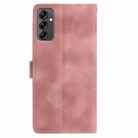For Samsung Galaxy A14 5G Skin Feel Embossed Feather Leather Phone Case(Pink) - 3