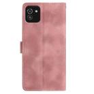For Samsung Galaxy A03 Skin Feel Embossed Feather Leather Phone Case(Pink) - 3