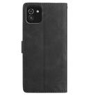 For Samsung Galaxy A03 Skin Feel Embossed Feather Leather Phone Case(Black) - 3