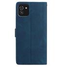 For Samsung Galaxy A03 Skin Feel Embossed Feather Leather Phone Case(Dark Blue) - 3
