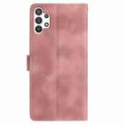 For Samsung Galaxy A32 5G Skin Feel Embossed Feather Leather Phone Case(Pink) - 3