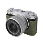 For FUJIFILM X-M5 Litchi Texture PU Leather Camera Half Case Base(Green) - 2