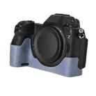 For Nikon Z6III Litchi Texture PU Leather Camera Half Case Base(Blue) - 2