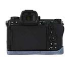 For Nikon Z6III Litchi Texture PU Leather Camera Half Case Base(Blue) - 3