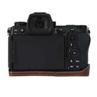 For Nikon Z6III Litchi Texture PU Leather Camera Half Case Base(Coffee) - 3