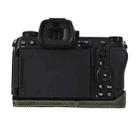 For Nikon Z6III Litchi Texture PU Leather Camera Half Case Base(Green) - 3