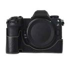 For Nikon Z6III Litchi Texture PU Leather Camera Half Case Base(Black) - 1