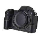 For Nikon Z6III Litchi Texture PU Leather Camera Half Case Base(Black) - 2
