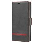 For iPhone 12 mini Business Style Line Splicing Horizontal Flip TPU + PU Leather Case with Card Slots & Holder & Wallet(Black) - 2