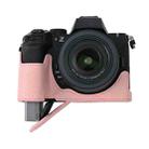For Nikon Z50II Litchi Texture PU Leather Camera Half Case Base(Pink) - 2