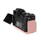 For Nikon Z50II Litchi Texture PU Leather Camera Half Case Base(Pink) - 3
