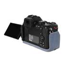 For Nikon Z50II Litchi Texture PU Leather Camera Half Case Base(Blue) - 3