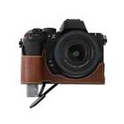 For Nikon Z50II Litchi Texture PU Leather Camera Half Case Base(Coffee) - 2