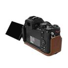For Nikon Z50II Litchi Texture PU Leather Camera Half Case Base(Coffee) - 3