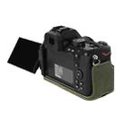 For Nikon Z50II Litchi Texture PU Leather Camera Half Case Base(Green) - 3