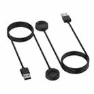 For Fossil Gen 6 / Gen 5 / Gen 4 xDfind USB Interface Magnetic Charging Cable, Length: 1m(Black) - 2