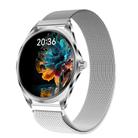H78 1.43 inch AMOLED Screen Health & Fitness Smart Watch IP67 Waterproof Support BT Call(Silver Milanese) - 1