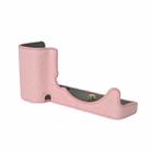 For Sony ZV-E10 Litchi Texture PU Leather Camera Half Case Base(Pink) - 3