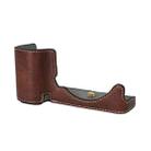 For Sony ZV-E10 Litchi Texture PU Leather Camera Half Case Base(Coffee) - 3