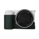 For Sony ZV-E10 Litchi Texture PU Leather Camera Half Case Base(Green) - 1