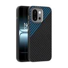For OnePlus 13T ABEEL C Carbon Fiber Series 6D Micro Relief MagSafe Phone Case(Black Blue) - 1