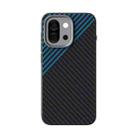 For OnePlus 13T ABEEL C Carbon Fiber Series 6D Micro Relief MagSafe Phone Case(Black Blue) - 2
