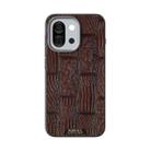 For OnePlus 13T ABEEL Beast Pattern 6D Micro-Embossed MagSafe Genuine Leather Phone Case(Brown) - 2